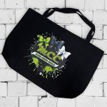 Tasche Leinenbeutel groß Design 3Bows